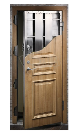 Puerta acorazada grado V kiuso vista interior